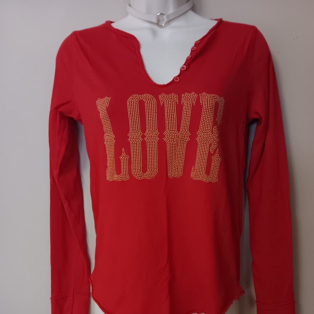 Zadig Voltare red Love top